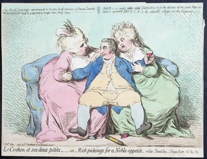 The Pig and Its Two Piglets, or Rich Pickings for a Noble Appetite, Published by Hannah Humphrey in 1792